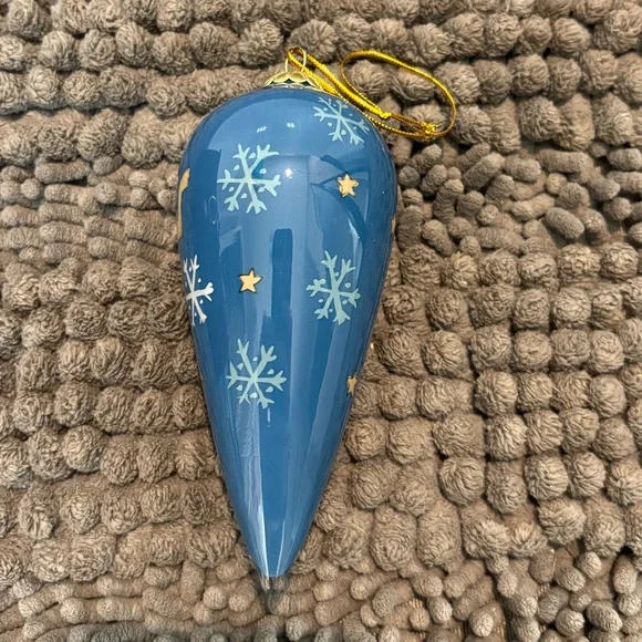 St. Nicholas Square Hand Painted Blown Glass Angel Ornament - Picture 5 of 6